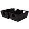 Simplify Small Woven Storage Shelf Basket in Black, 2PK 25014-BLK-2PK - alternate 1